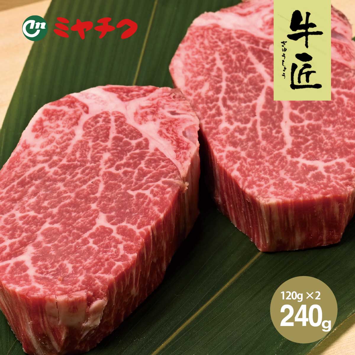ミヤチク 宮崎牛 A5 シャトーブリアン 120g×2枚セット | ジャパン