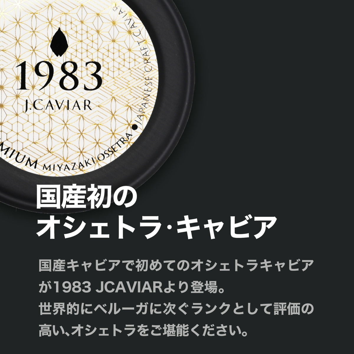 宮崎キャビア1983 オシェトラ プレミアム | ジャパンキャビア 宮崎キャビア1983 オシェトラ プレミアム | ジャパンキャビア