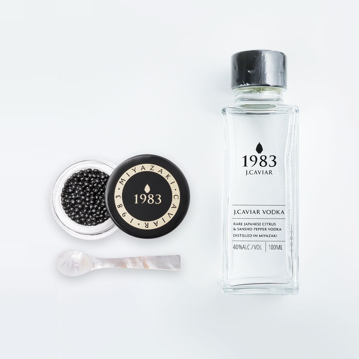 1983 J.CAVIAR (6g) & ウォッカ (100ml) セット | ジャパン