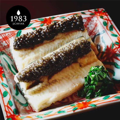 京都吉兆 熟成うま味キャビア (12g) 贈答用化粧箱/シェルスプーン付